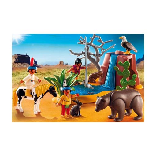 Playmobil indianerbørn med bjørn 5252 opstilling