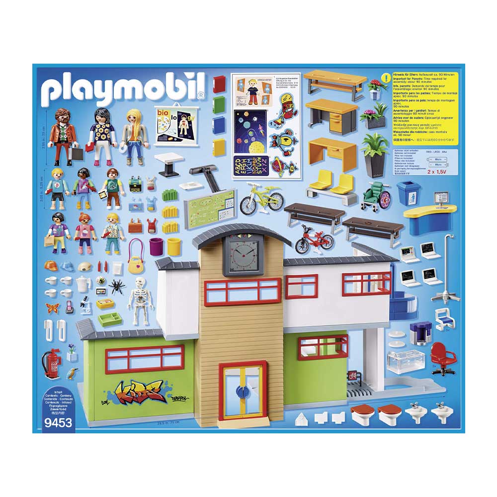 tryllekunstner lotteri Fæstning Køb stor Playmobil skole - nr. 9453 - Playmobilland.dk