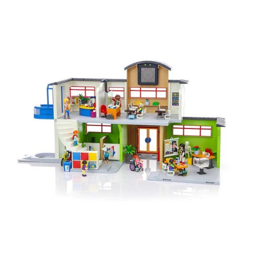 Stor Playmobil Skole 9483 opstilling