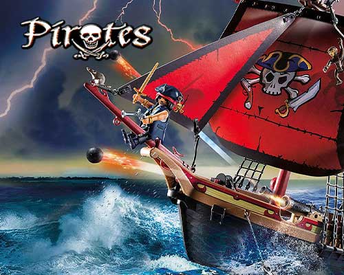 Playmobil pirater piratskibe