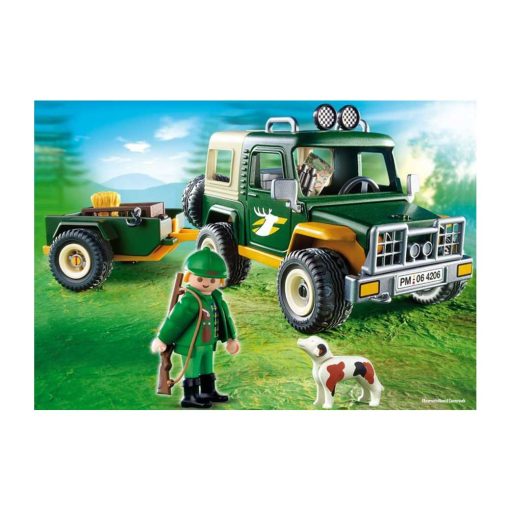 Playmobil skovfoged med jeep 4206 billede