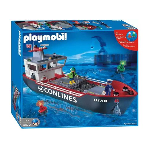 Stort Playmobil containerskib 4472
